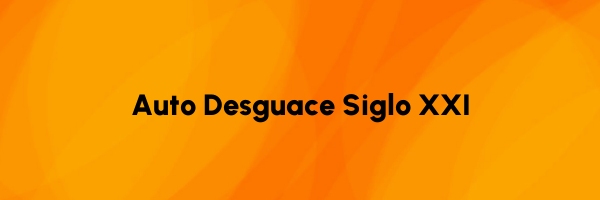 Logo Auto Desguace Siglo XXI